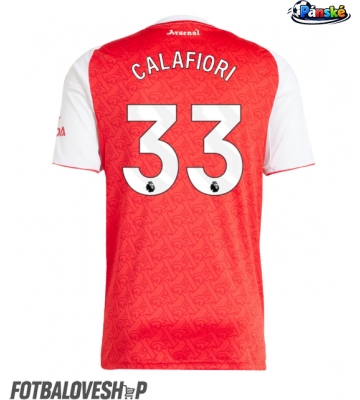 Arsenal Riccardo Calafiori #33 Domácí Dres 2025-26 Krátký Rukáv